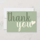 Typographie moderne du Merci vert (Devant)