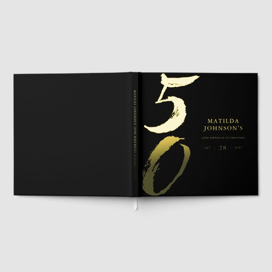 Typographie Moderne Élégante 50e Anniversaire (Complet)