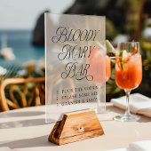 Typographie moderne élégante Bloody Mary Bar