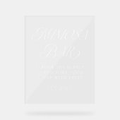 Typographie moderne élégante Mariage Mimosa Bar (Recto)