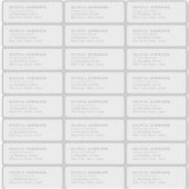 Typographie moderne étiquette d'adresse de retour (Devant)