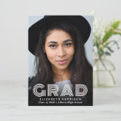 Typographie moderne Faire-part d'obtention d'un di (Debout devant)