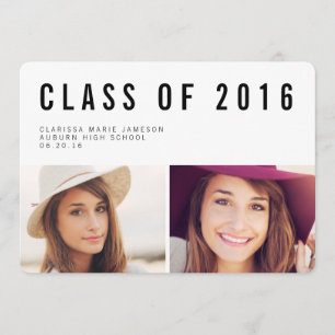 Typographie moderne Faire-part d'obtention d'un di