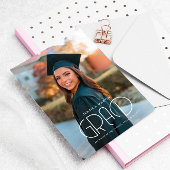 Typographie moderne Faire-part d'obtention d'un di