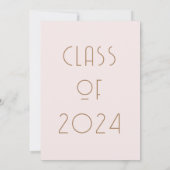 Typographie moderne Faire-part d'obtention d'un di (Dos)