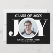 Typographie moderne Faire-part d'obtention d'un di (Devant)