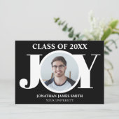 Typographie moderne Faire-part d'obtention d'un di (Debout devant)