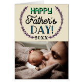 Typographie moderne Fête des pères photo personnal (Devant)