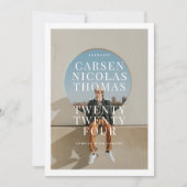 Typographie moderne Grand Faire-part photo Grad (Devant)