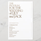 Typographie moderne Gras Enregistrer le programme (Dos)