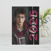 Typographie moderne Gras Faire-part Grad (Debout devant)