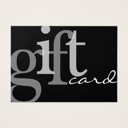 Typographie moderne Gras Noir Ajouter Logo Carte C (Devant)