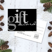 Typographie moderne Gras Noir Ajouter Logo Carte C