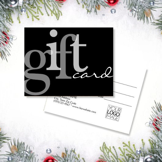 Typographie moderne Gras Noir Ajouter Logo Carte C