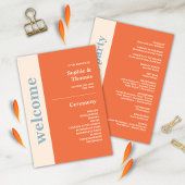 Typographie moderne Gras Programme de mariage Oran