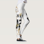 Typographie moderne imprimer leggings avec bande n (Droite)