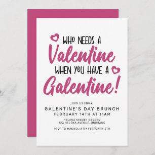 Typographie moderne Invitation de Brunch de la Sai