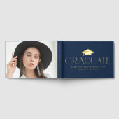 Typographie moderne Marine Diplôme photo (Complet)