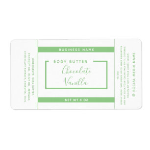 Typographie moderne minimaliste étiquette produit