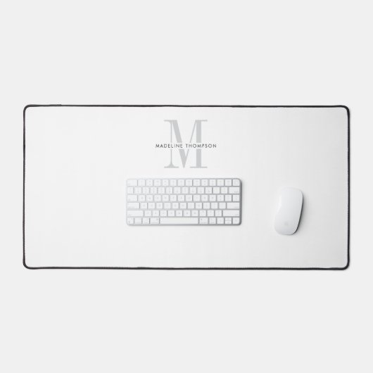 Typographie moderne Monogramme gris (Clavier et souris)