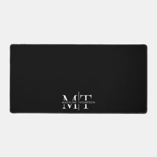 Typographie moderne Monogramme Noir (Recto)