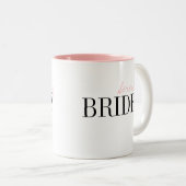 Typographie moderne Mug de mariées personnalisées (Devant droit)