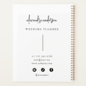 Typographie moderne Noir et blanc Élégant Minimal (Dos)