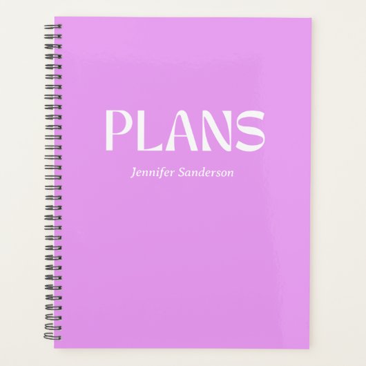 Typographie moderne Personalisé Purple (Devant)