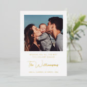 Typographie Moderne Personnaliser Carte de Vœux Ph (Debout devant)