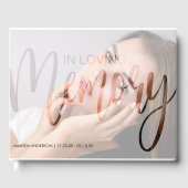 Typographie moderne Photographie Memorial Livre d' (Recto)