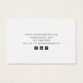 Typographie moderne Porte-Cartes (Dos)