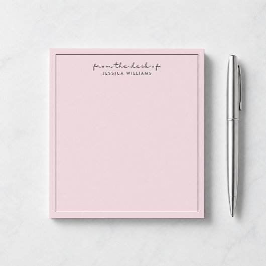 typographie moderne, rose 2 du bloc-notes