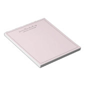 typographie moderne, rose 2 du bloc-notes (Incliné)