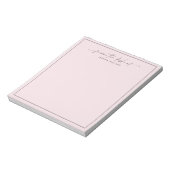 typographie moderne, rose du bureau de bloc-notes (Tourné)