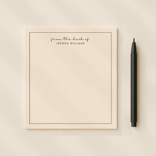 typographie moderne, rose du bureau du bloc-notes