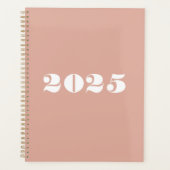 Typographie moderne rose pâle et audacieuse année  (Devant)