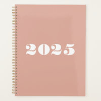 Typographie moderne rose pâle et audacieuse année
