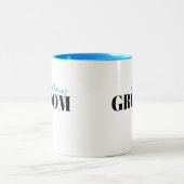Typographie moderne Simple Groom Mug personnalisé (Centre)