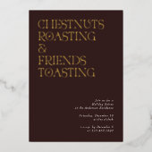 Typographie moderne unique Invitation Soiree (Recto)