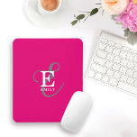 Typographie Monogramme Moderne Et Élégante Rose Ch<br><div class="desc">Avec une allure audacieuse, ce pavé de souris moderne a une belle représentation de votre nom et monogramme avec des sérifs classiques et une typographie de script plus ornée dans une disposition symétrique équilibrée. Les trois éléments se fondent dans une belle harmonie et créent votre propre logo de marque personnelle....</div>