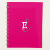 Typographie Monogramme Stylé Feminine Rose Chaud (Devant)