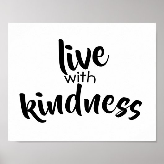 typographie mot art poster noir et blanc (Devant)