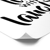 typographie mot art poster noir et blanc (Coin)