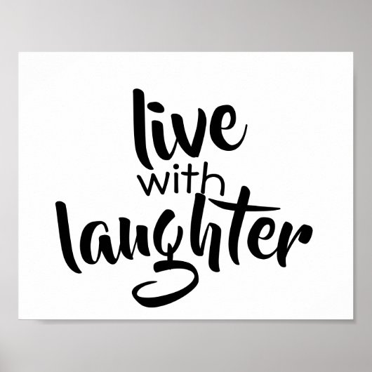 typographie mot art poster noir et blanc (Devant)