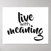 typographie mot art poster noir et blanc (Devant)