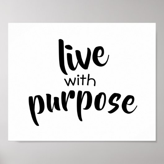 typographie mot art poster noir et blanc (Devant)