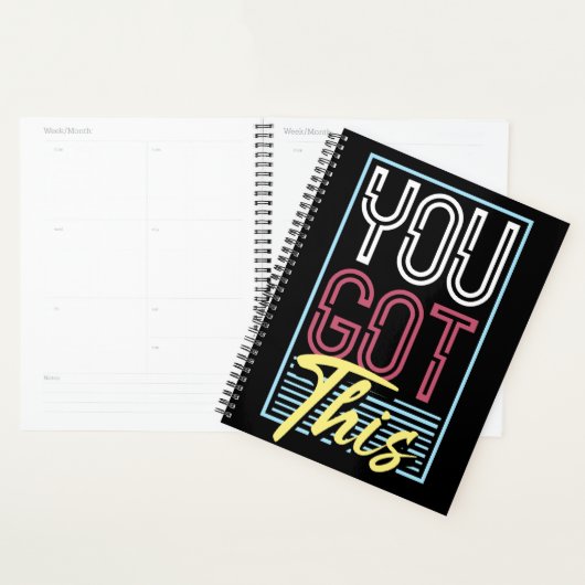 Typographie Motivationnelle Rétro Néon "Vous Y Arr (Devant avec enveloppe)