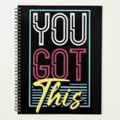 Typographie Motivationnelle Rétro Néon "Vous Y Arr (Devant)
