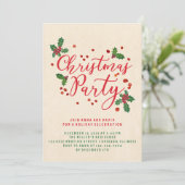 Typographie Noël Invitation (Debout devant)