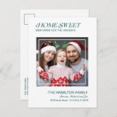 Typographie Noël Moving Faire-part Photo (Devant / Derrière)